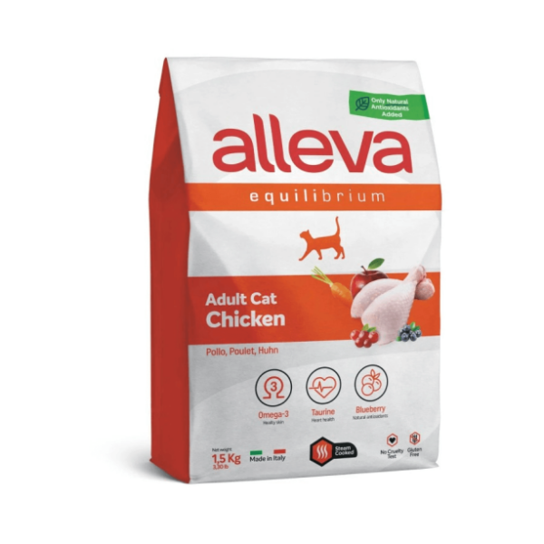 Alleva Equilibrium Adult Cat - Суха храна за котки с пилешко месо