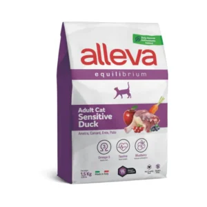 Alleva Equilibrium Sensitive Adult Cat с патешко храна за котки 1.5кг