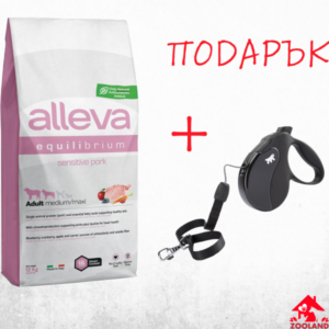 Alleva Equilibrium Sensitive Adult Medium/Maxi със свинско 12 кг