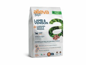 Alleva Holistic (Adult Cat) с агнешко и еленско и с Канабис Сатива и Женшен, 1.5кг