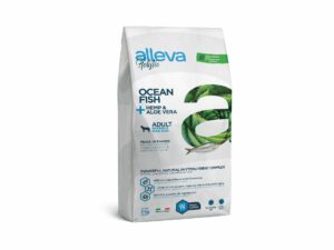 Alleva Holistic Adult Medium/Maxi с океанска риба, Канабис Сатива и Алое Вера, 2 кг +2 ПОДАРЪКА