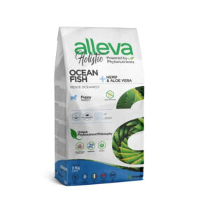 Alleva Holistic Puppy Medium с океанска риба, Канабис Сатива и Алое Вера 2 кг