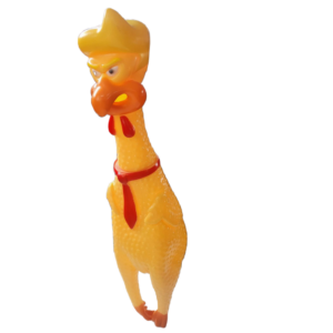 Nunbell Гумена играчка за куче със звук- сърдито пиле