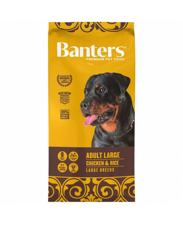 Banters Adult Large Breed Chicken- храна за кучета от големи и гигантски породи, над 1г с пиле 15кг