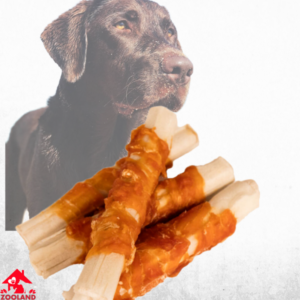 Tail Swingers Солети лакомство за куче от волска кожа обвити в пилешко и сладък картоф 45бр