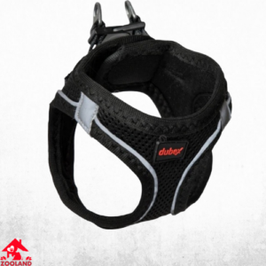 Dubex AIR MESH HARNESS Дишащ светлоотразителен нагръдник за куче- ЧЕРЕН