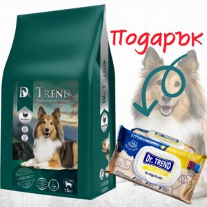 Dr. Trend Adult Medium Breed - Суха храна за израснали кучета от средните породи с пуйка - 15кг