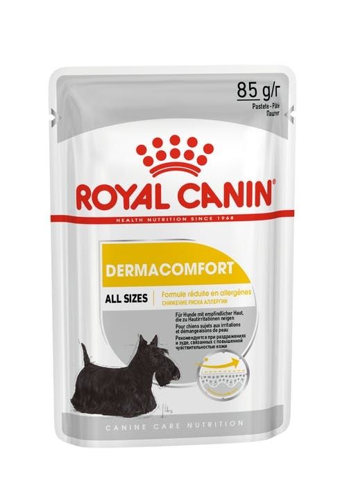 Royal Canin - DERMACOMFORT LOAF POUCH- мокра храна за кучета с кожни проблеми 85гр
