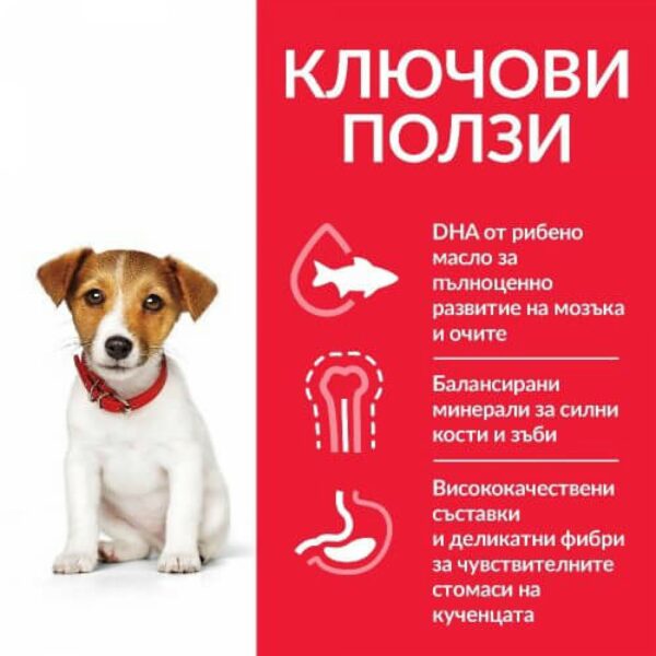HILL`S SP Puppy Small&Mini Lamb&Rice- храна за подрастващи кучета от дребните породи с агне и ориз - Image 2