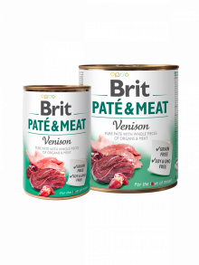 BRIT PATÉ & MEAT Venision - консерва за кучета с еленско 800гр