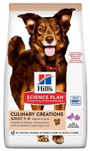 HILL`S SP CULINARY CREATIONS Adult Medium Duck & Potatoes – суха храна за кучета от средните породи с патешко и картофи