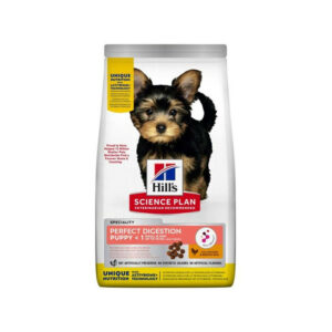 HILL`S SP Perfect Digestion Small & Mini Puppy- храна за здрав чревен микробиом с пиле и ориз