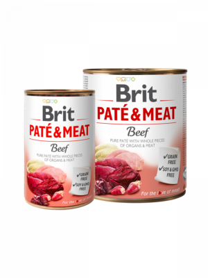 BRIT PATÉ & MEAT Beef - консерва за куче с телешко 400гр