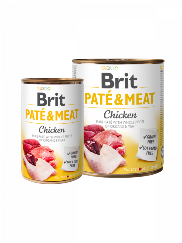 BRIT PATÉ & MEAT Chicken - консерва за куче с пиле 400гр