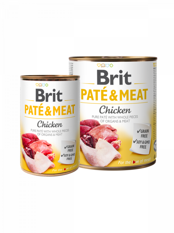 BRIT PATÉ & MEAT Chicken- консерва за куче с пиле 800гр