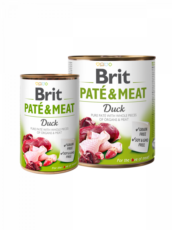 BRIT PATÉ & MEAT Duck - консерва за куче с патица 400гр