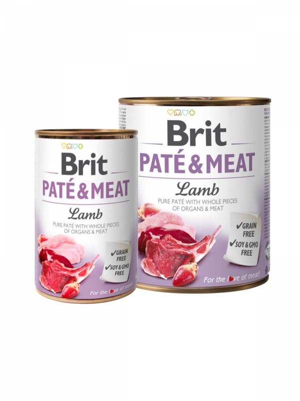 BRIT PATÉ & MEAT Lamb- консерва за куче с агнешко 800гр