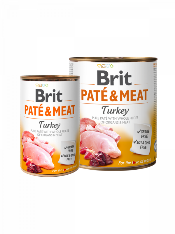 BRIT PATÉ & MEAT Turkey - консерва за куче с пуйка 400гр