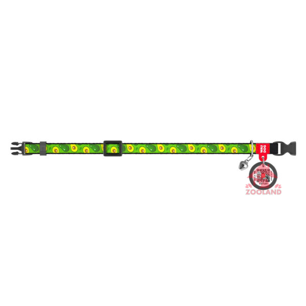 WAUDOG Nylon Avocado - Нашийник за котка със SMART ID виртуален паспорт при изгубване - Image 2