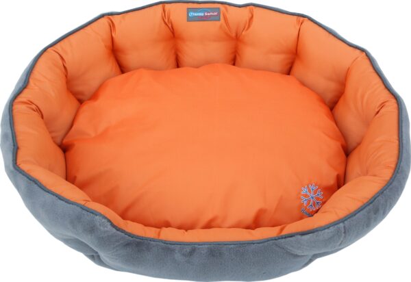 ThermoSwitch - Термо легло за куче Santorini оранжево-сиво