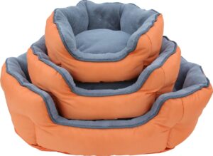 ThermoSwitch - Термо легло за куче Santorini оранжево-сиво