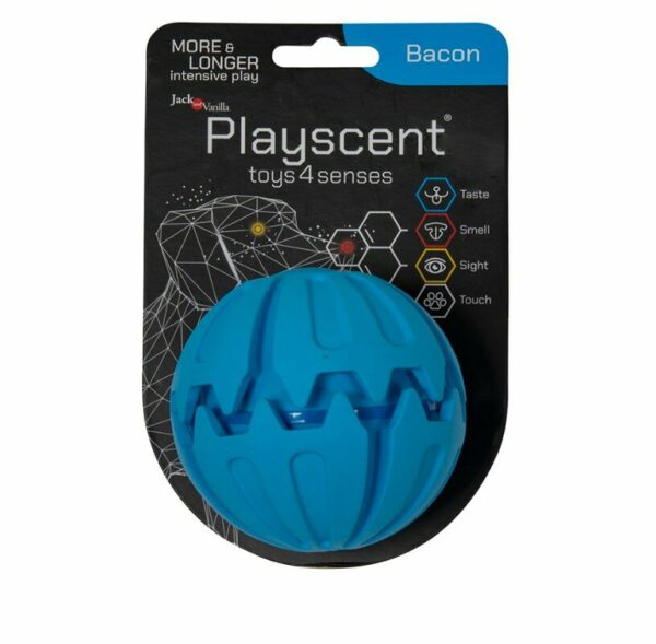 PLAYSCENT Неразрушима гумена топка за куче с вкус и аромат 8см - Image 8