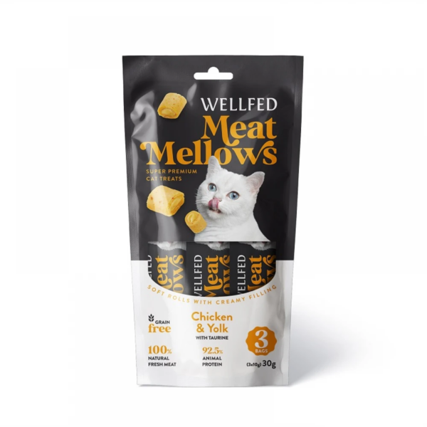 MEAT MELLOWS - Меки рула с кремообразен пълнеж за коте