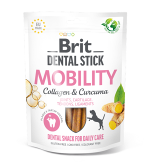 Brit Dental Mobility with Collagen & Curcuma​ - Дентални лакомства за куче с колаген и куркума 7бр