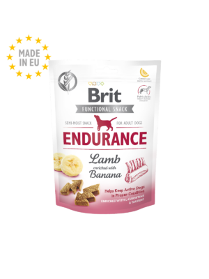 Brit care Functional snack Endurance Lamb - Лакомство за куче с агнешко и банан 150гр