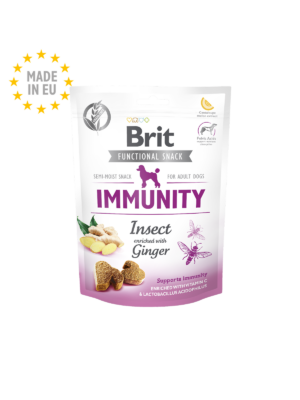 Brit care Functional snack Immunity Insect - Лакомство за куче с насекоми и джинджифил 150гр