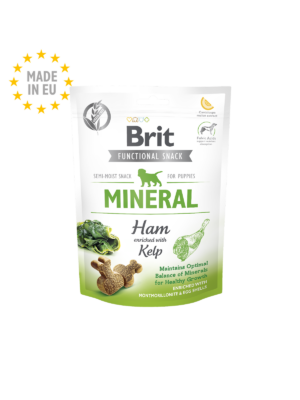 Brit care Functional snack Mineral Ham Puppies - Лакомство за малки кученца с шунка и водорасли 150гр