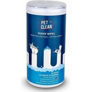 PET Clean Tushie Wipes for Dogs & Cats - мокри кърпи за почистване на аналната област за кучета и котки 50бр.PET
