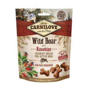 CARNILOVE WILD BOAR ROSEHIPS CRUNCHY SNACK - ЛАКОМСТВО ЗА КУЧЕ С ГЛИГАН И ШИПКИ ЗА БЪРЗО ВЪЗСТАНОВЯВАНЕ