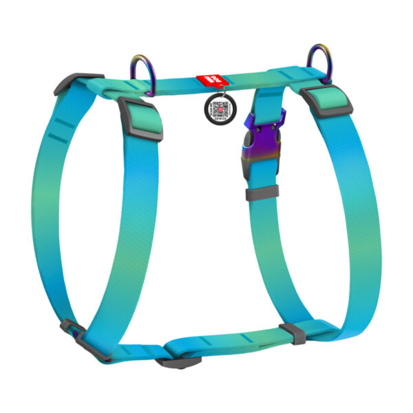 WAUDOG DOG H-HARNESS WITH QR-PASSPORT - Рециклиран нагръдник за куче със SMART ID виртуален паспорт при изгубване - Image 2