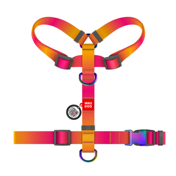 WAUDOG DOG H-HARNESS WITH QR-PASSPORT - Рециклиран нагръдник за куче със SMART ID виртуален паспорт при изгубване - Image 5