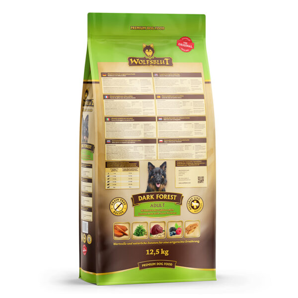 WOLFSBLUT DARK FOREST ADULT GRAIN FREE - Суха храна БЕЗ ЗЪРНО с еленско месо и сладки картофи 12.5кг (Копие) - Image 2