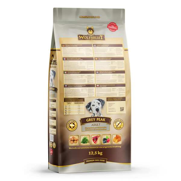 WOLFSBLUT GREY PEAK ADULT GRAIN FREE - Суха храна БЕЗ ЗЪРНО с Козе месо и сладки картофи 12.5кг - Image 2