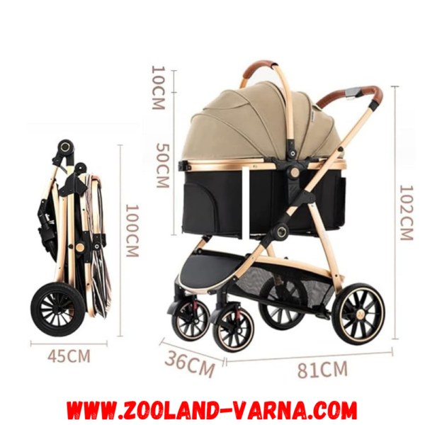 Луксозна количка за домашни любимци - Pet stroller - Image 2