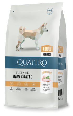 QUATTRO ADULT ALL BREED суха храна за кучета от всички породи с пиле 12 кг