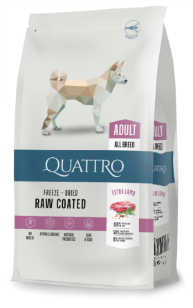QUATTRO EXTRA LAMB ALL BREED суха храна за кучета от всички породи с агне 12 кг
