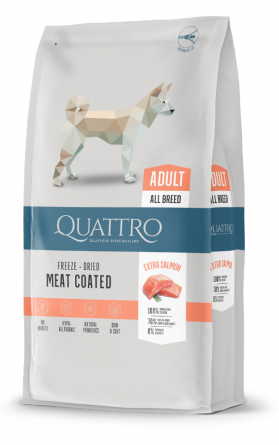 QUATTRO SALMON ALL BREED суха храна за кучета от всички породи със сьомга 12 кг