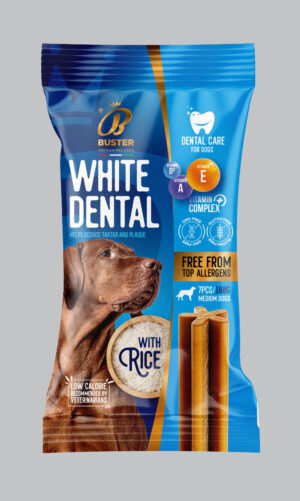Buster White Dental Sticks 180gr - Дентален стик 180гр