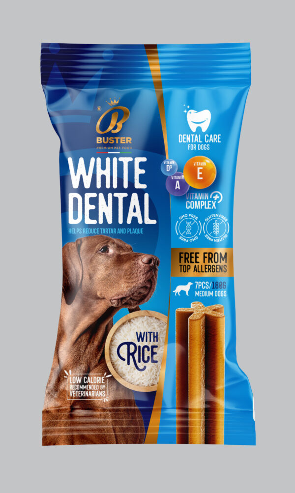 Buster White Dental Sticks 180gr - Дентален стик 180гр