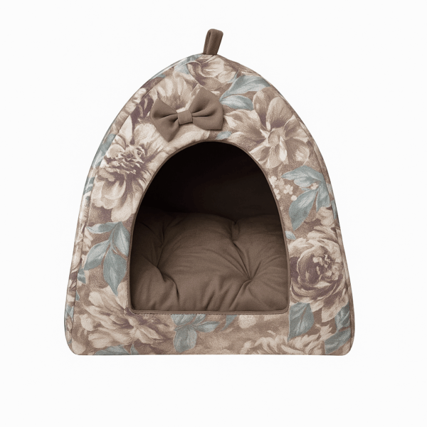 Barkley Igloo Flowers – Легло Иглу за Куче или Коте с Флорален Дизайн - Image 2