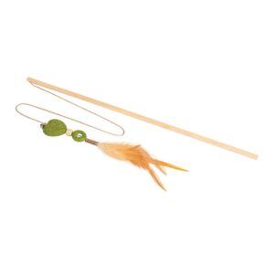 Fun Natural cat Въдица СЪРЦЕ 60см