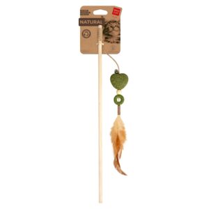 Fun Natural cat Въдица СЪРЦЕ 60см