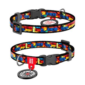 WAUDOG Нашийник за Коте/Куче XS Blocks SMART ID 10mm/20-30см