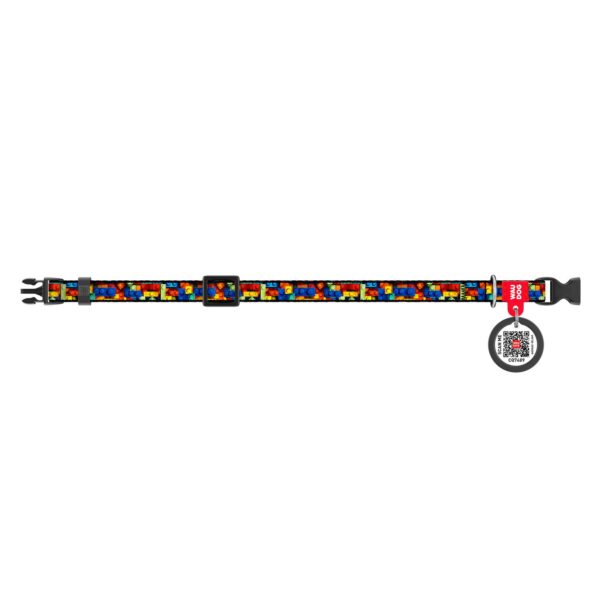WAUDOG Нашийник за Коте/Куче XS Blocks SMART ID 10mm/20-30см - Image 2