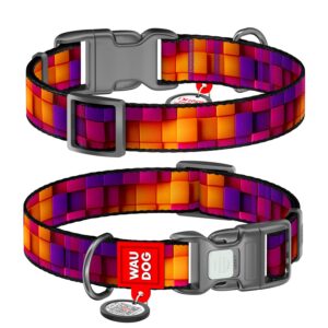 WAUDOG 3D Cubes - нашийник за куче със SMART ID паспорт при изгубване