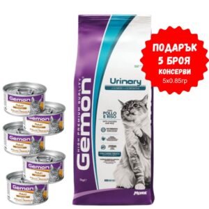 GEMON ADULT CAT URINARY – Пълноценна храна с пиле и ориз 7 кг